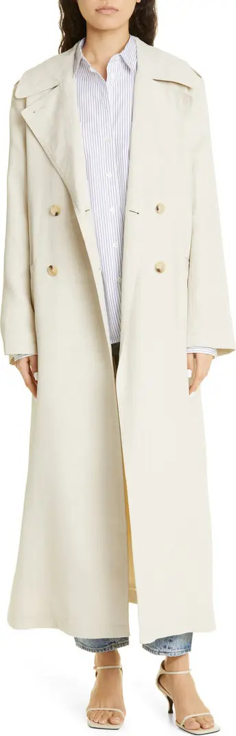 Fluid Double Breasted Long Coat | Nordstrom