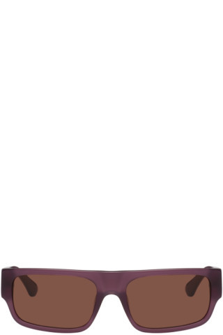 Purple Linda Farrow Edition 189 C4 Sunglasses | SSENSE
