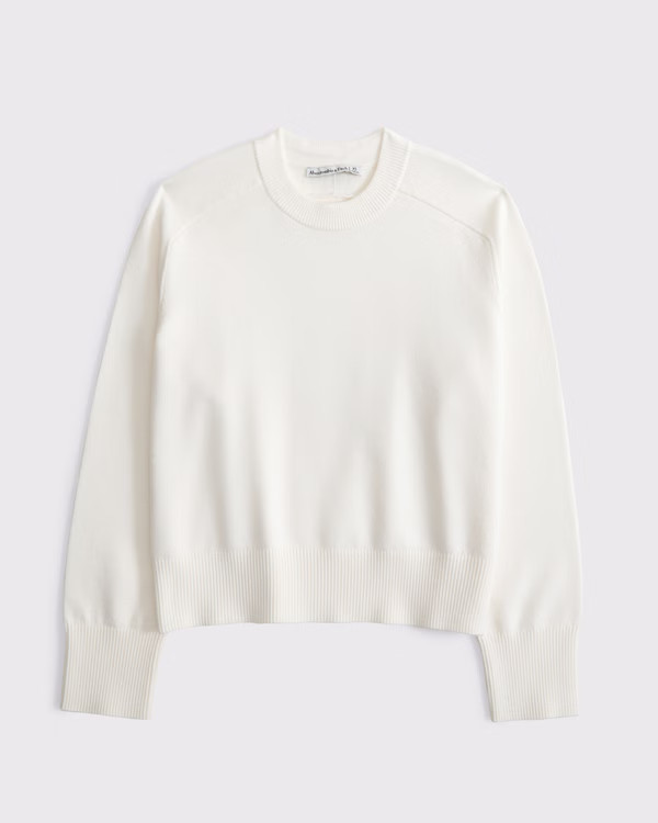 Women's The A&F Madeline Crew Sweater | Women's Clearance | Abercrombie.com | Abercrombie & Fitch (US)