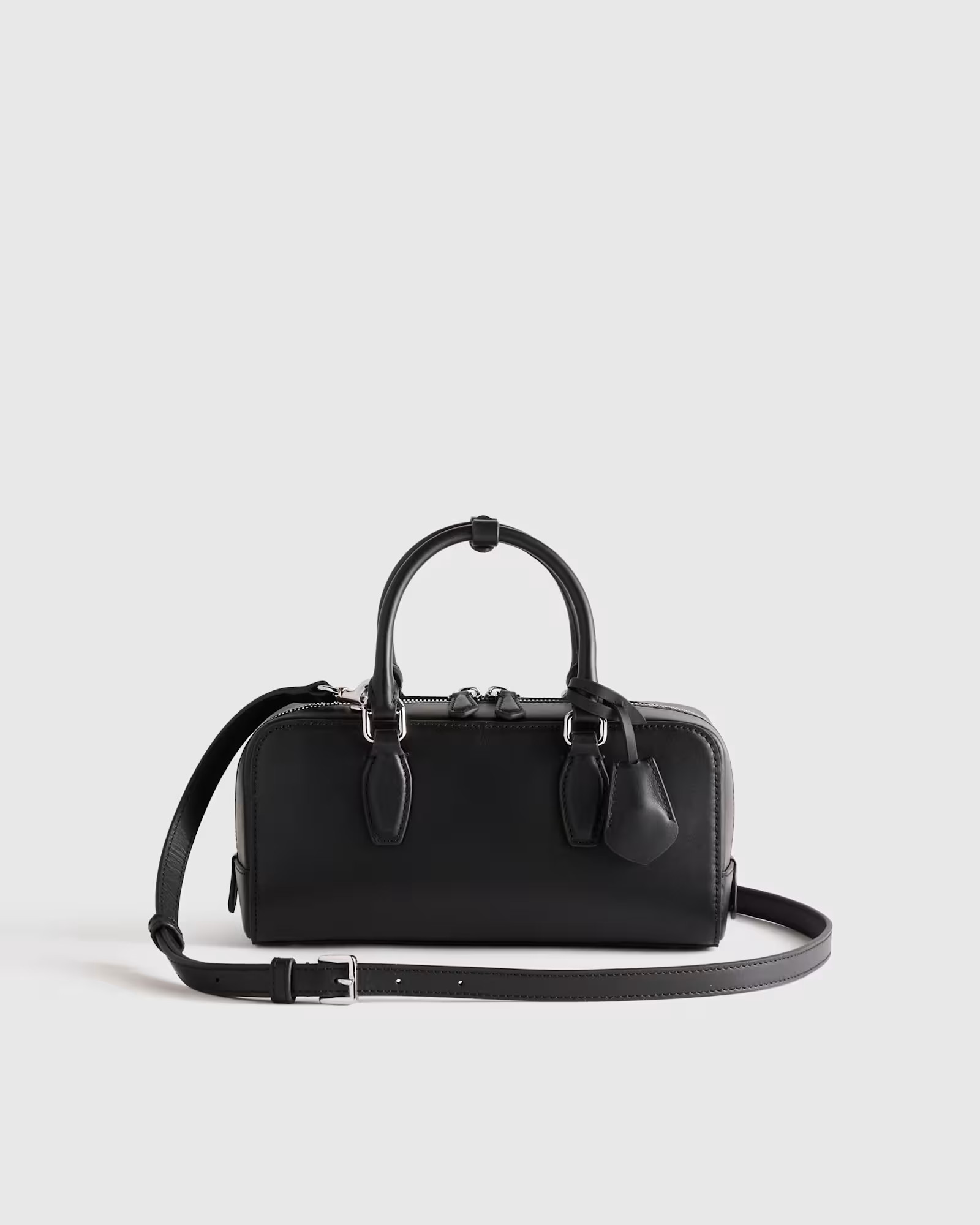 Italian Leather Mini Bowler Crossbody Satchel | Quince