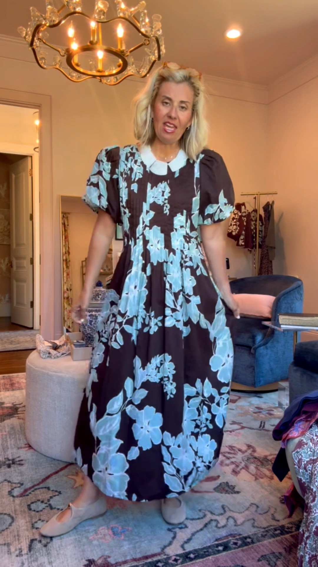 The pleats on this dress are so flattering and love the color combo! ￼

Dress - small
Mary Jane’s - 7.5 (1/2 size down) 

*Code mixandmatch15 for 15% off 1st order at Avara

#LTKOver40 #LTKSeasonal #LTKdayinmylife