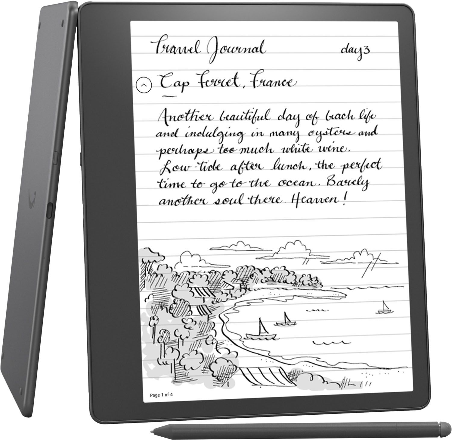 Amazon Kindle Scribe Digital Notebook- Premium Pen 2022 Gray B09BSGFTHY - Best Buy | Best Buy U.S.