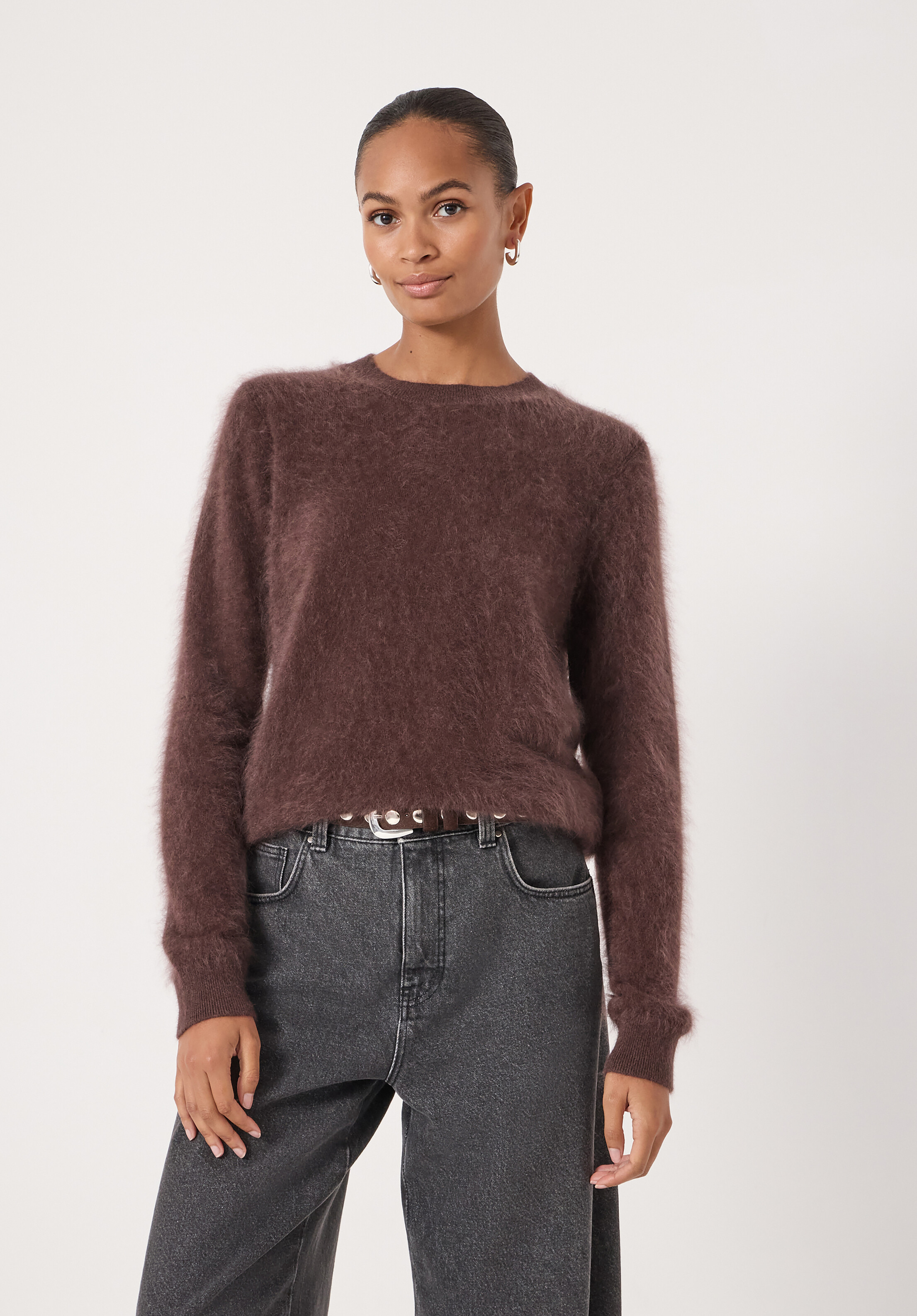 Brushed Cashmere Jumper | Hush UK