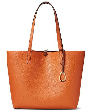 Lauren Ralph Lauren Pebble Reversible Tote & Reviews - Handbags & Accessories - Macy's | Macys (US)