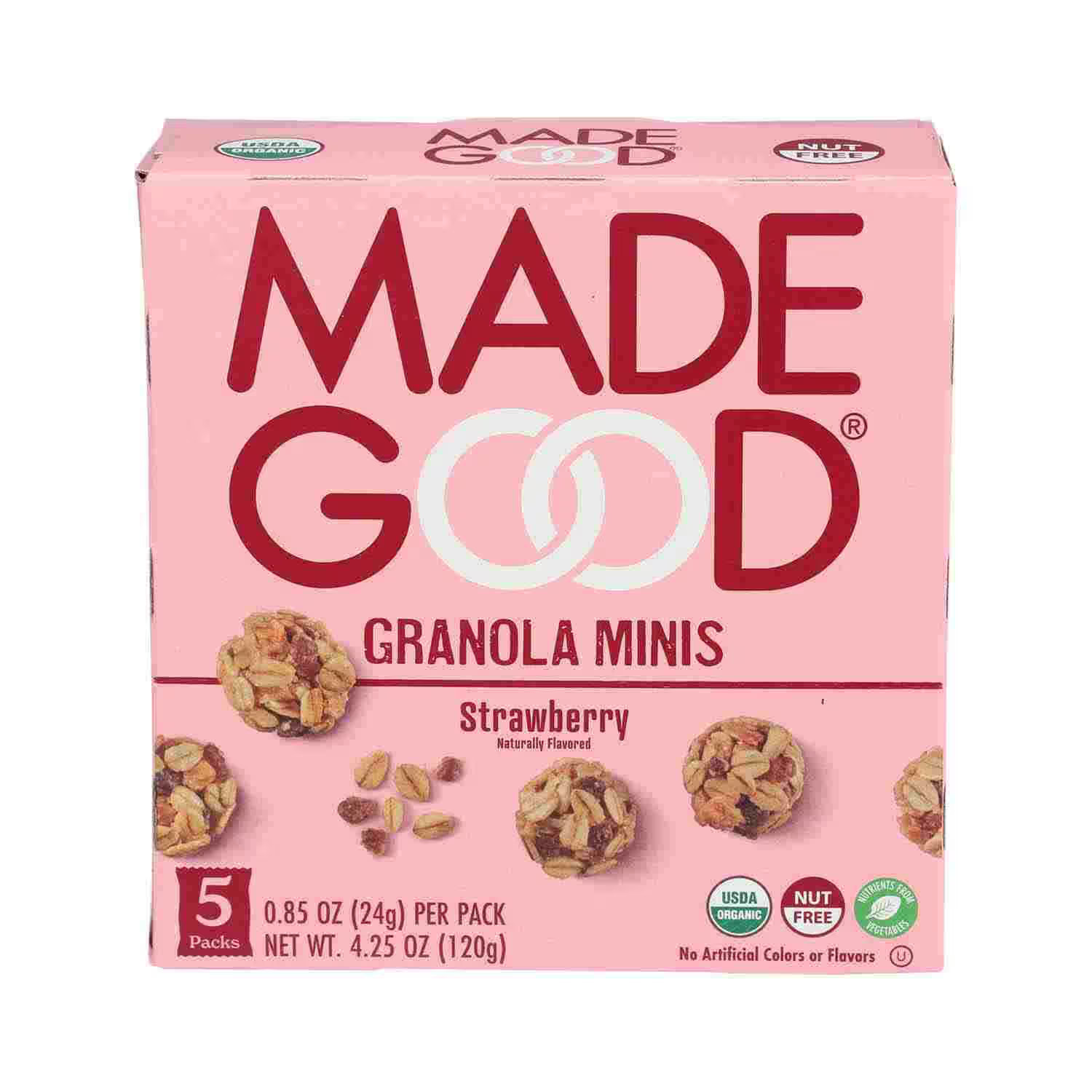 Granola Minis, Strawberry, 4.25 Oz (5 Ct) | Misfits Market