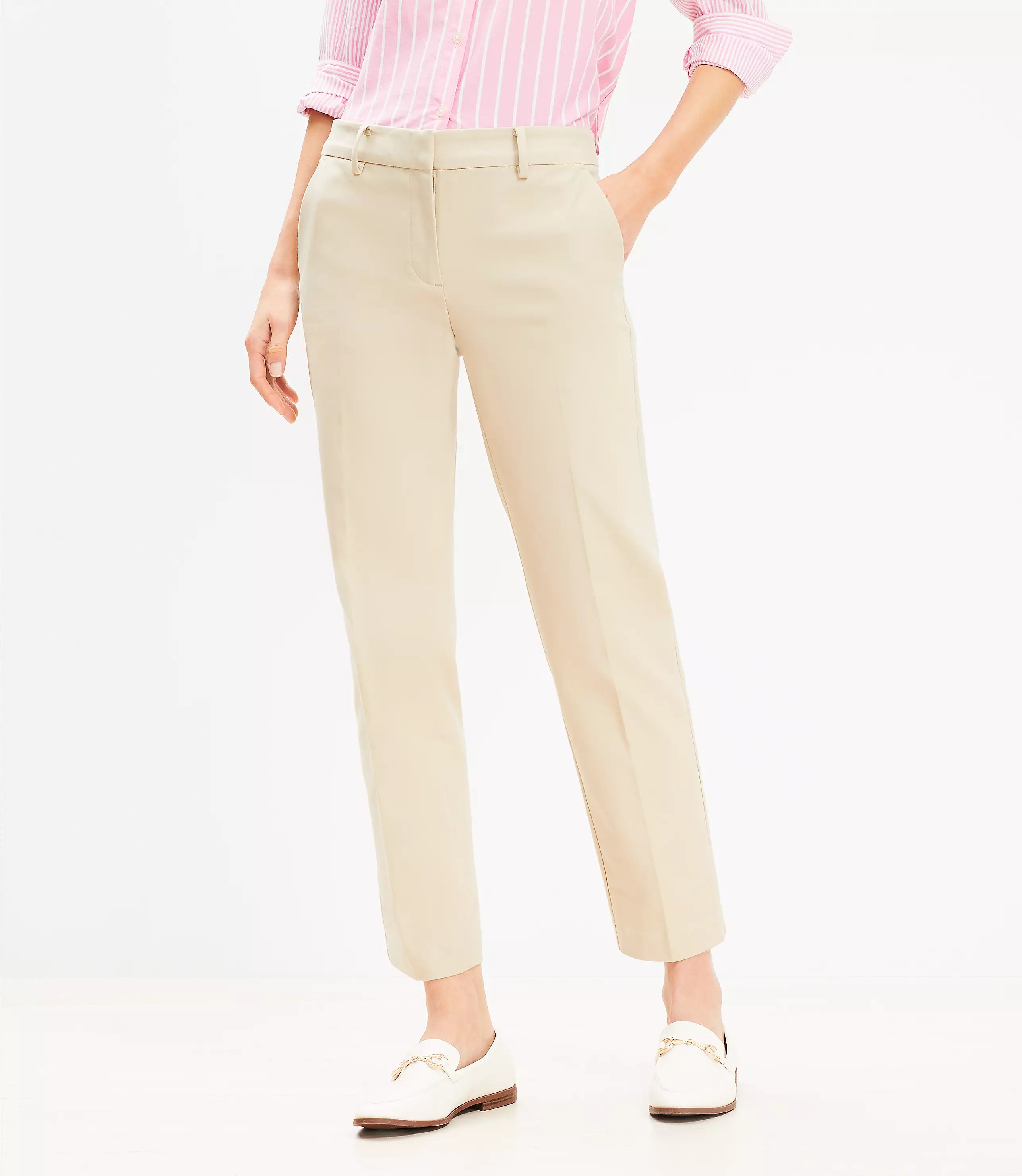 Petite Riviera Slim Pants in Doubleweave | LOFT