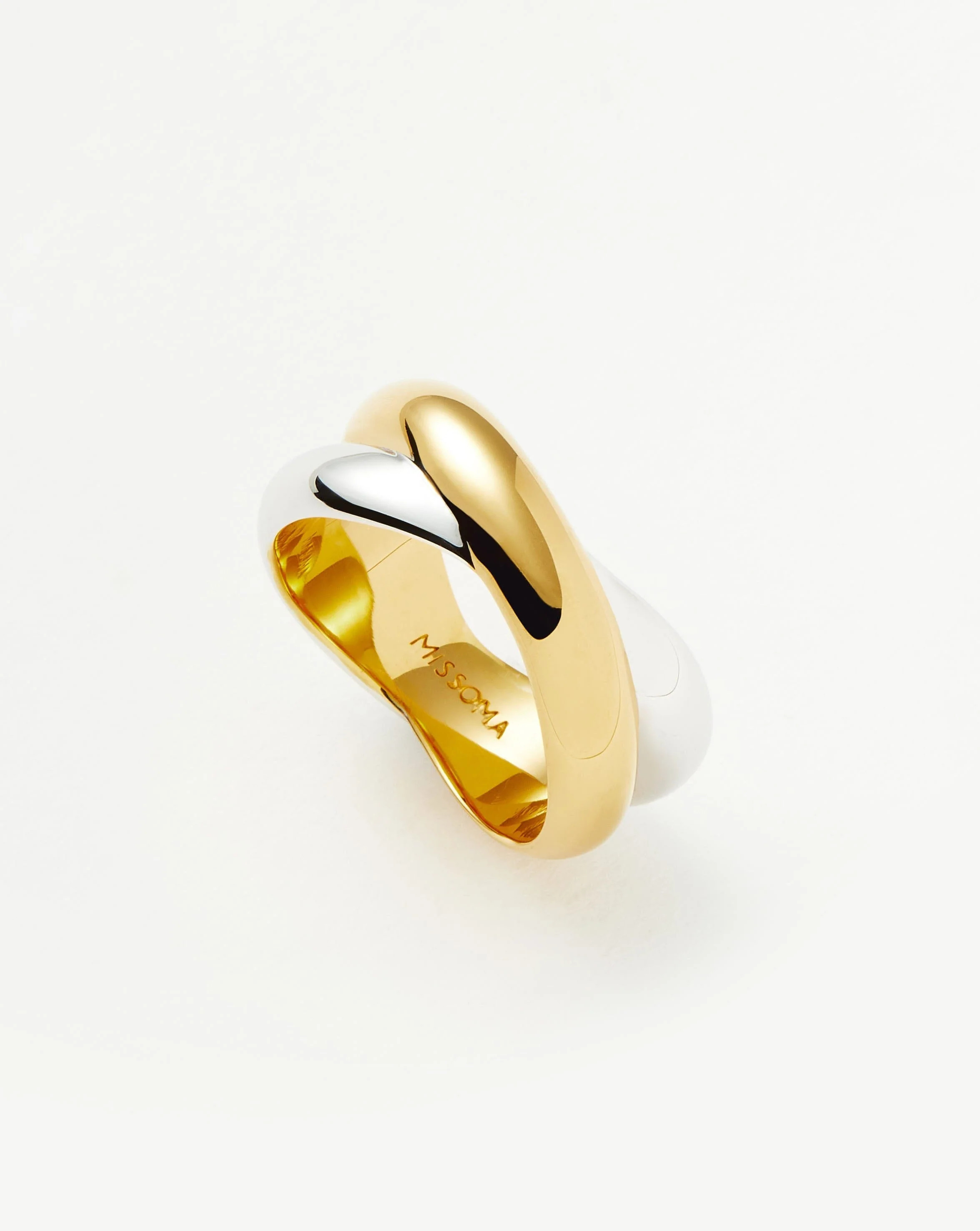 Lucy Williams Chunky Entwine Ring | gold & Silver | Missoma US