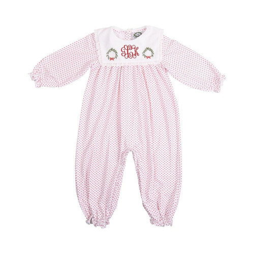 Red Dot Knit Wreath Long Bubble | Cecil and Lou