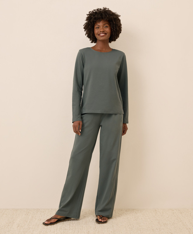 Women’s Cool Stretch Cabin Set made with Organic Cotton | Pact | Pact Apparel