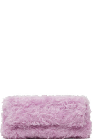 Purple Fluffy Pouch | SSENSE