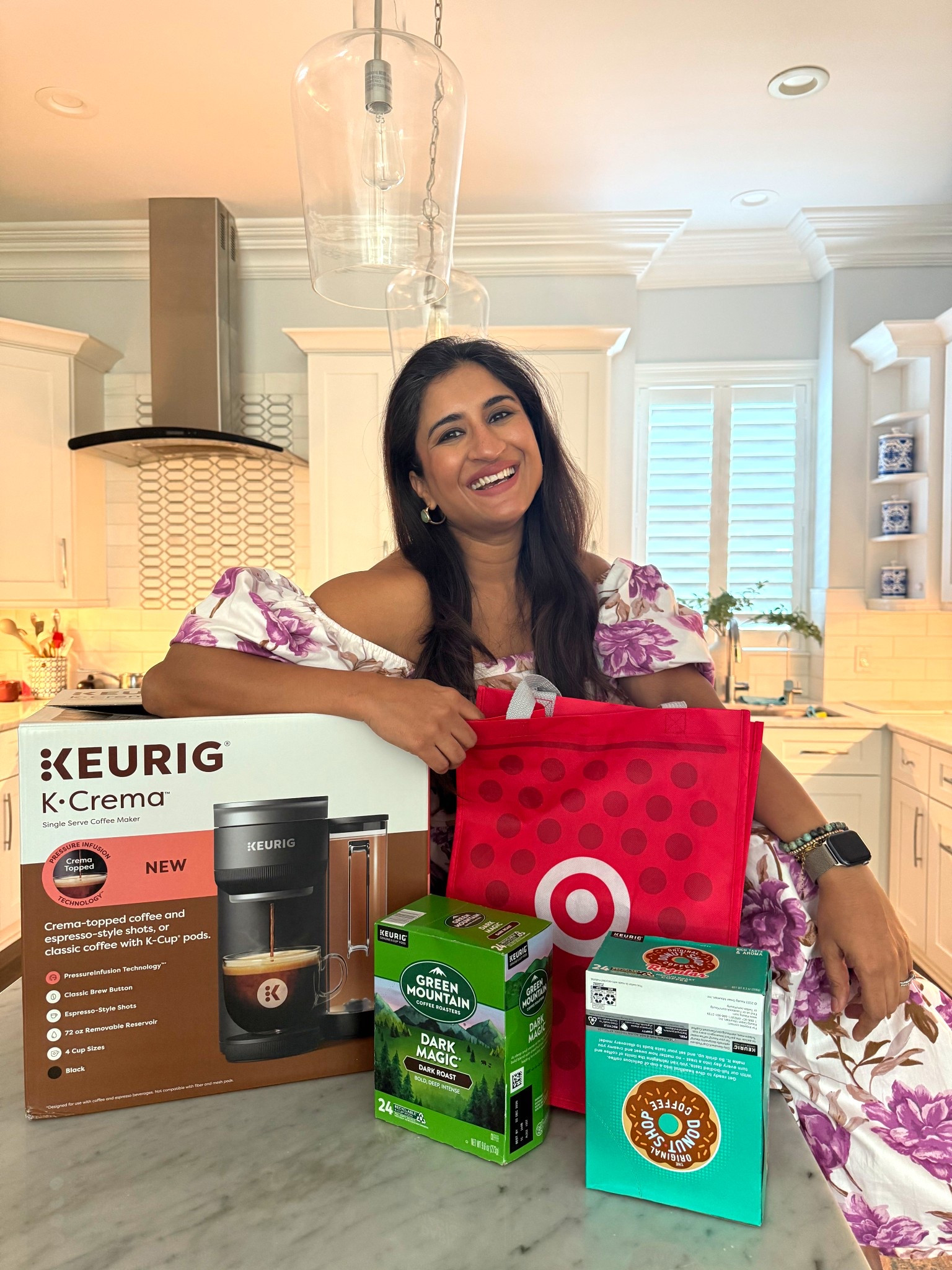 
#ad Check out the new Keurig K- Crema Coffee Maker. It’s absolutely a game changer for your coffee game. The machine has pressure infusion technology and can extract a cup of coffee 5 times stronger than a regular Keurig coffee brewer, The coffee is rich smooth and comes with a layer of crema. You can also brew a regular cup of coffee and make single and double espresso - style shots. Check out the Keurig K Crema coffee maker at your local Target.

#target #targetPartner @keurig @target	
