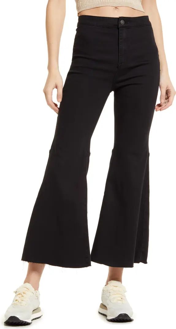 Youth Quake Crop Flare Jeans | Nordstrom