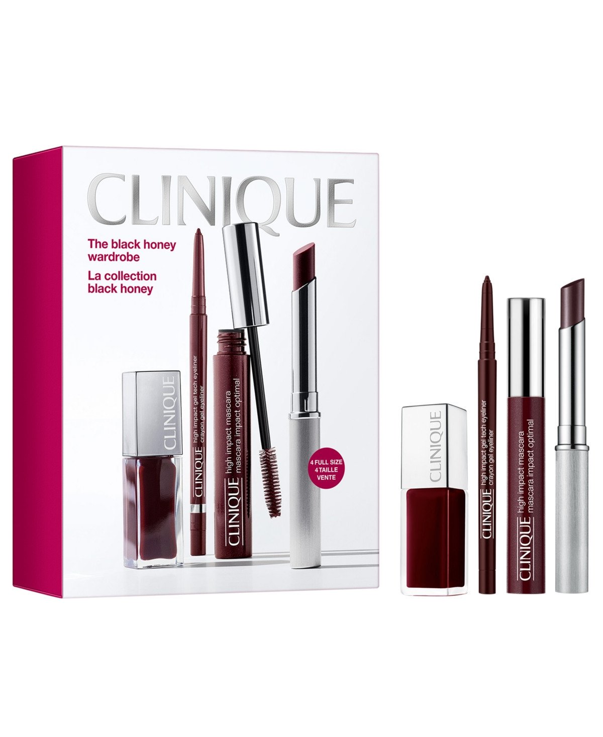 Clinique 4-Piece The Black Honey Wardrobe Makeup Set | Macy's