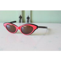 Red Vintage 1970S Cateye Sunglasses Unisex Retro Eyewear | Etsy (US)