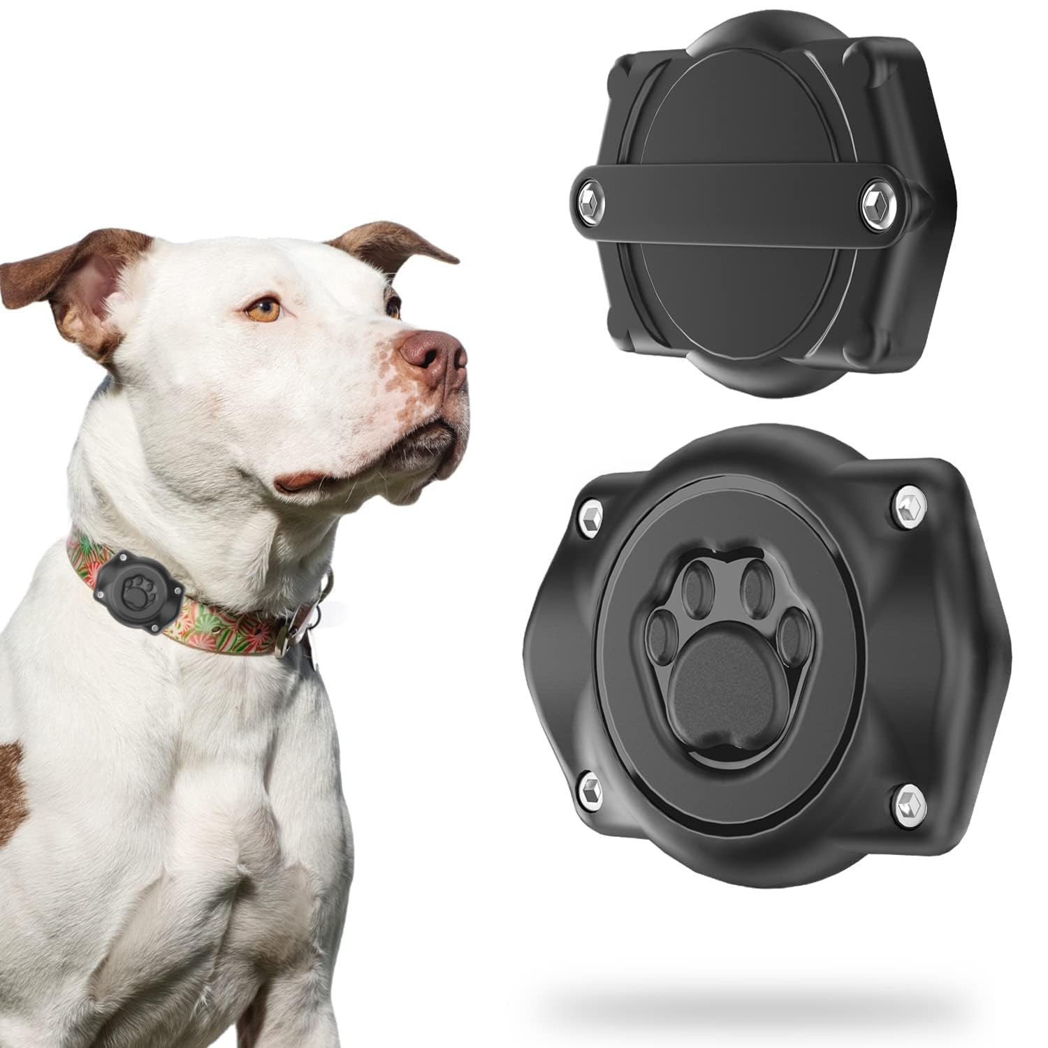 AirTag Dog Collar Holder(1 Pack), 100% Waterproof Air Tag Mount, Pet AirTag Holder for Dogs & Cat... | Amazon (US)