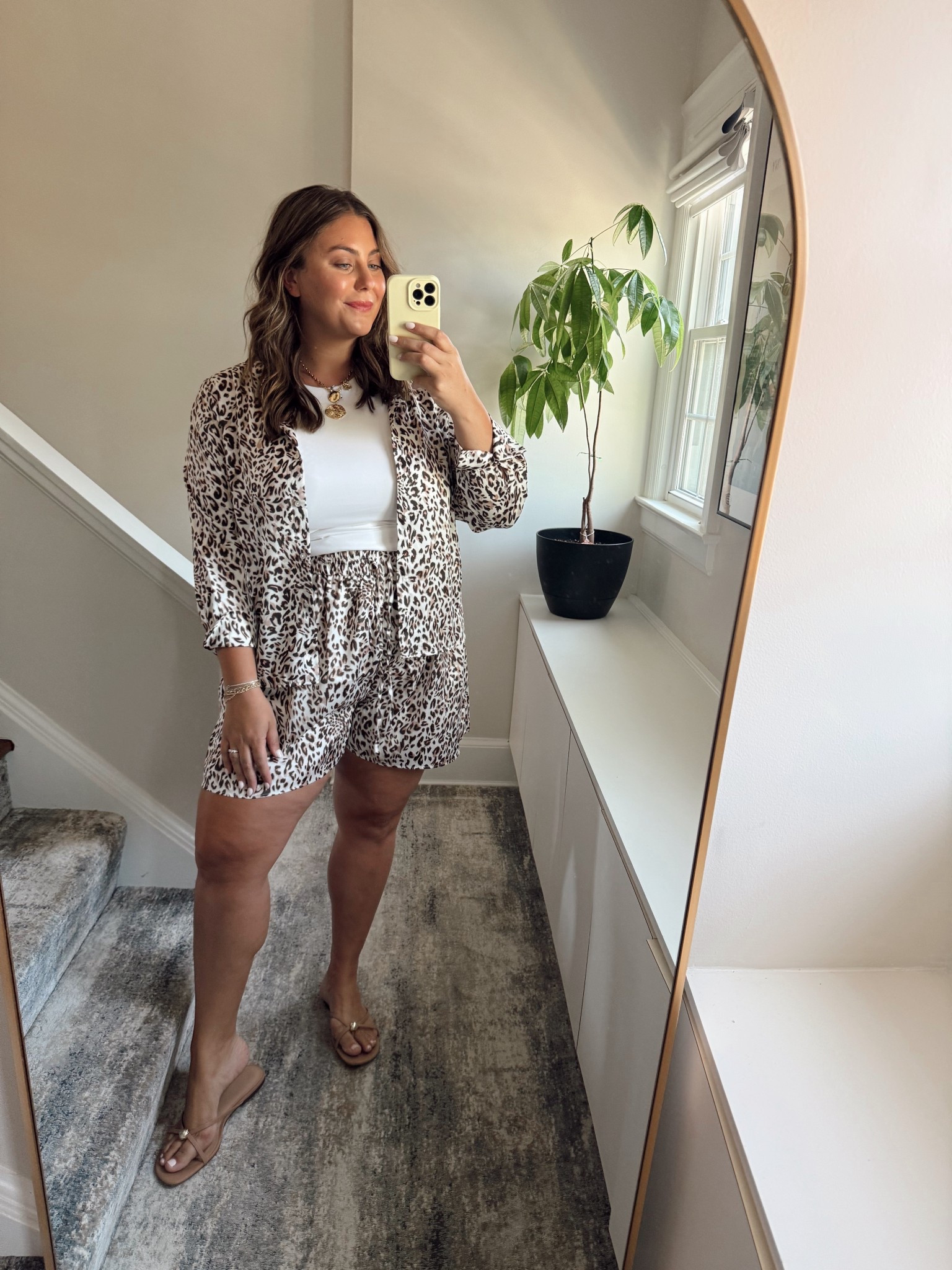 Summer outfit, vacation outfit. Could be worn as a swim cover-up or as a lightweight outfit. Wearing 1X in button down & 2X in shorts. 

#LTKStyleTip #LTKMidsize #LTKSwim