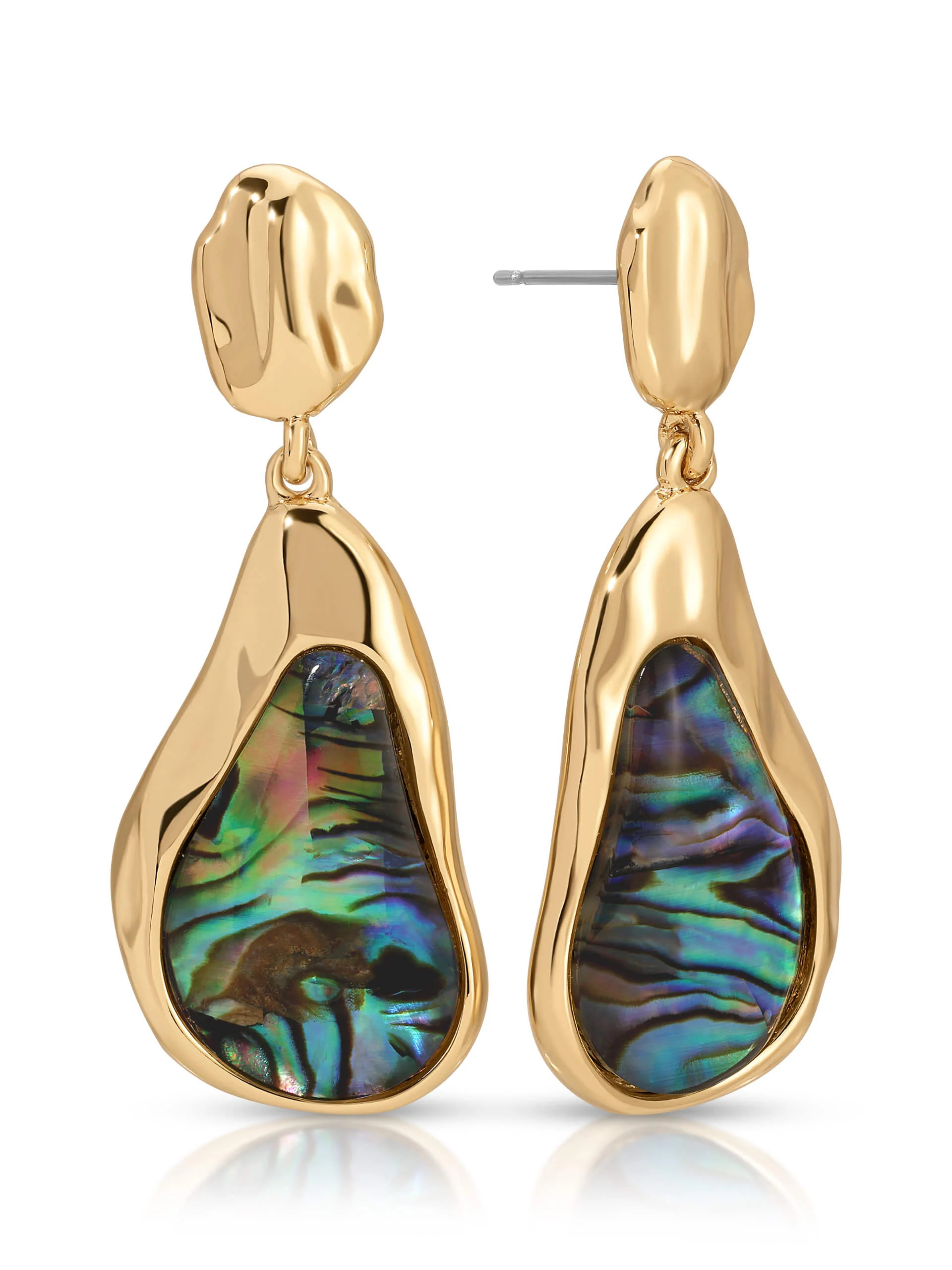 Hidden Gem Abalone Earrings | Ettika