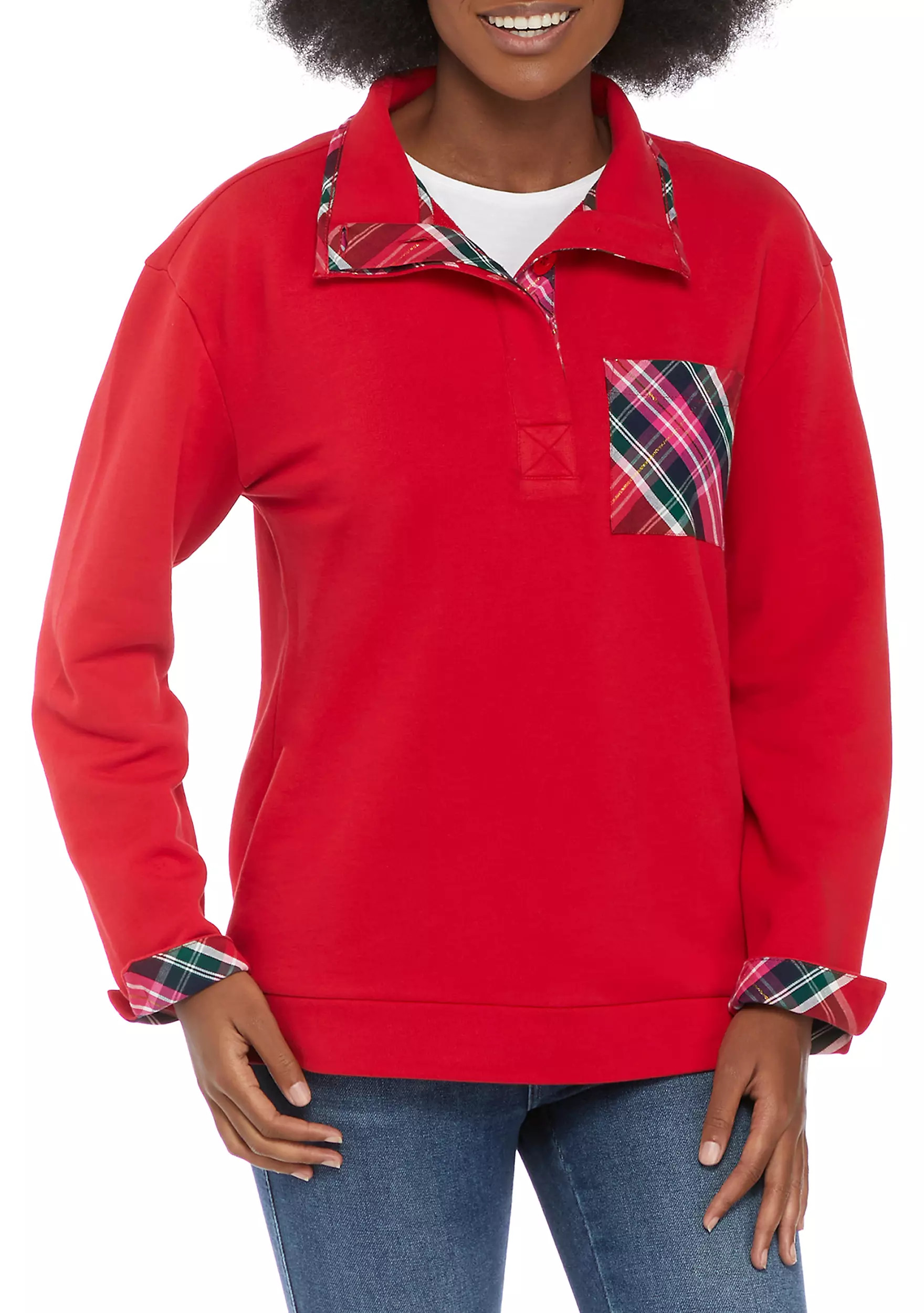 Plus Size Harper Long Sleeve Pullover | Belk