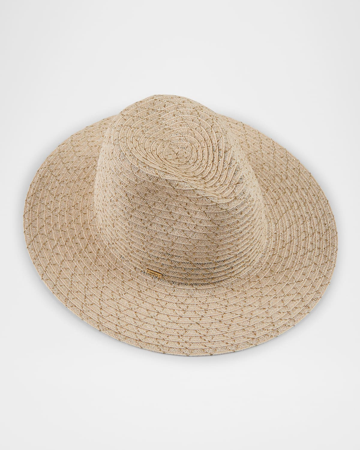 Courtney Hemp Straw Fedora Hat | Neiman Marcus