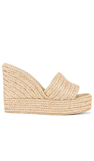 Sunlit Wedge Sandal in Natural | Revolve Clothing (Global)