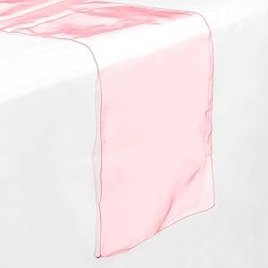 Lann's Linens - 5 Organza 14" x 108" Dining Room Table Runners for Wedding, Reception or Party - ... | Amazon (US)