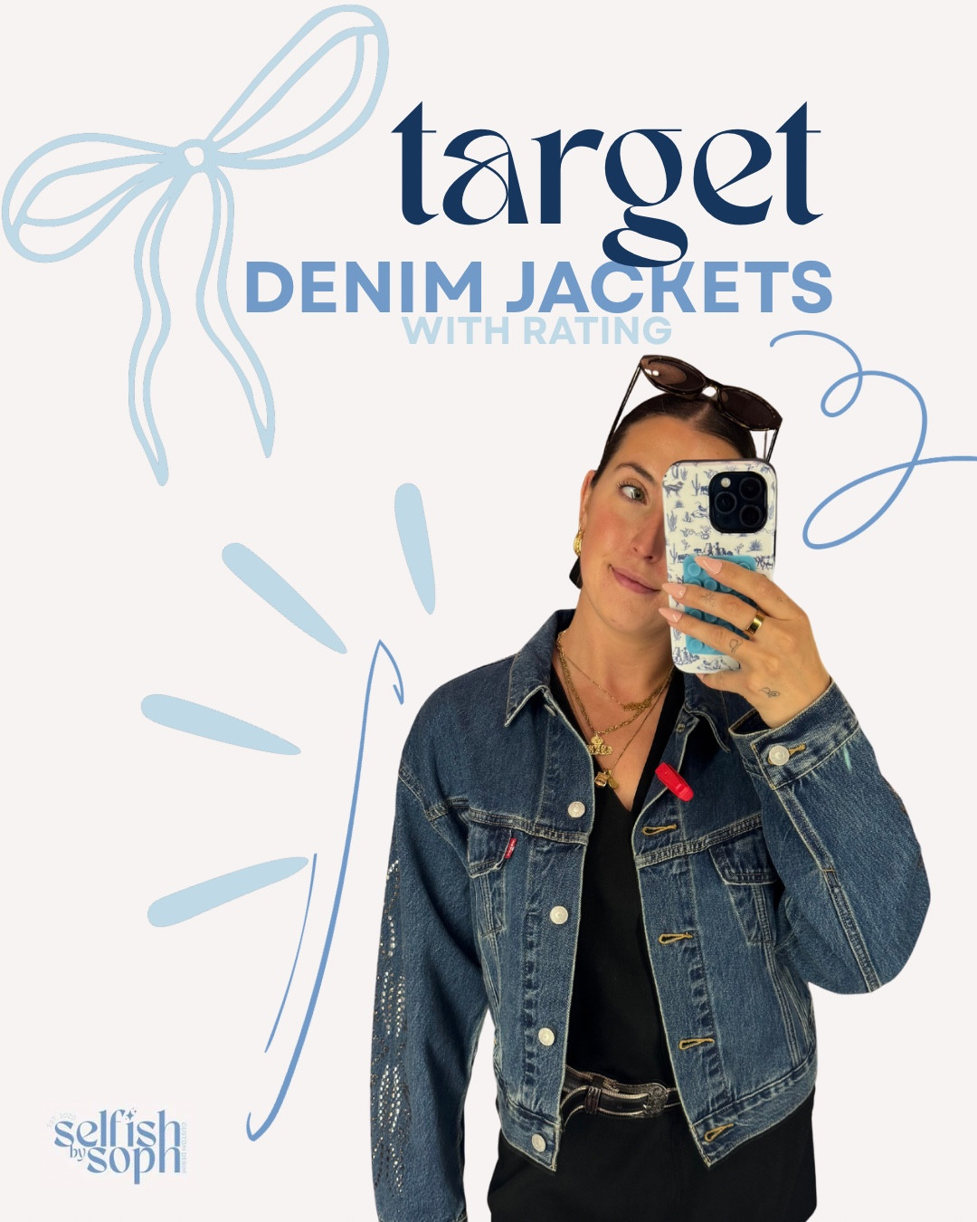 i did the work so you don’t have to - i went to target to try on denim jackets so you can see how each one fits  i just want to say they’ve upped their denim jacket game significantly since i started painting their denim jackets years ago!
 1. solargenic levi’s women’s shrunken 90’s trucker jacket 📏Size: large  💵 Price: $99.99 ⭐️Overall rating: 1000/10 👍Pros: it’s gorgeous & will last you a lifetime  🤔Cons: it’s expensive 
 2. shaded view levi’s women’s shrunken 90’s trucker jacket 📏Size: large  💵 Price: $89.99 ⭐️Overall rating: 11/10 👍Pros: it’s the perfect dark wash 🤔Cons: it’s expensive
  3. stripe hype levi’s women’s shrunken 90’s trucker jacket 📏Size: medium  💵 Price: $79.99 ⭐️Overall rating: 10/10 👍Pros: i love the stripes on the sleeves & the color  🤔Cons: it’s expensive 
 4. light blue wild fable women’s denim utility jacket  📏Size: medium  💵 Price: $40.00 ⭐️Overall rating: 6/10 👍Pros: it’s affordable 🤔Cons: i HATE the zipper 

target denim jacket review, affordable jean jackets, fall fashion finds, target try on

#LTKFindsUnder100 #LTKStyleTip #LTKSeasonal