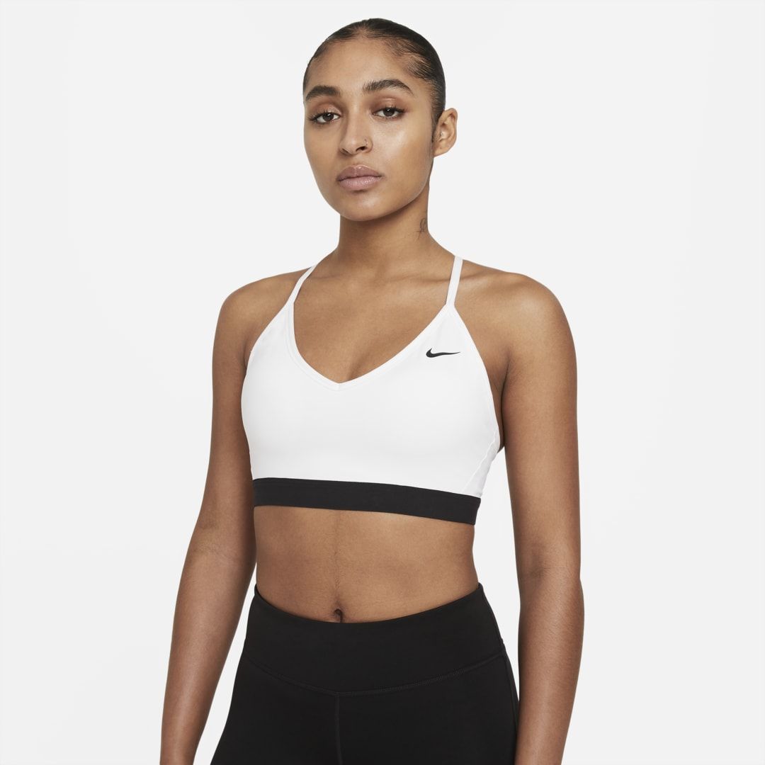 Nike Indy Women's Light-Support Sports Bra Size XS (White/Black) 878614-100 | Nike (US)