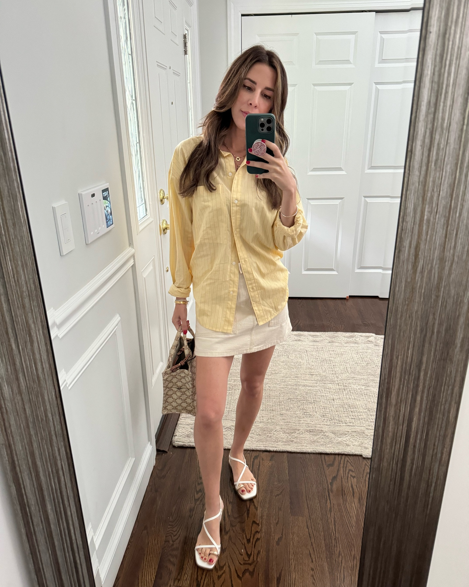 A little button up shirt styling hack! Leave the bottom half unbuttoned, and tuck in the back to give yourself some shape. 


#LTKFindsUnder50 #LTKStyleTip #LTKFindsUnder100