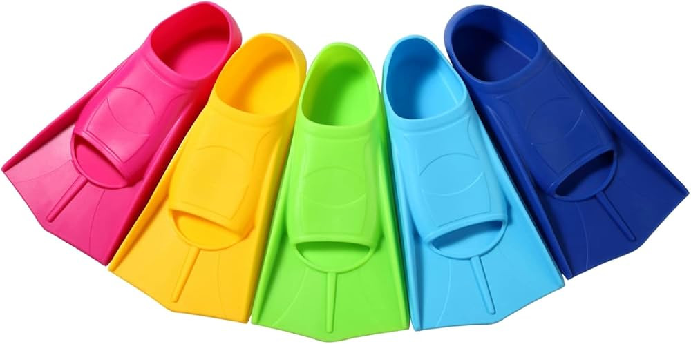 Foyinbet Swim Fins,Short Swimming Training Flippers for Lap Swimming Snorkeling,Silicone Swim Fli... | Amazon (US)