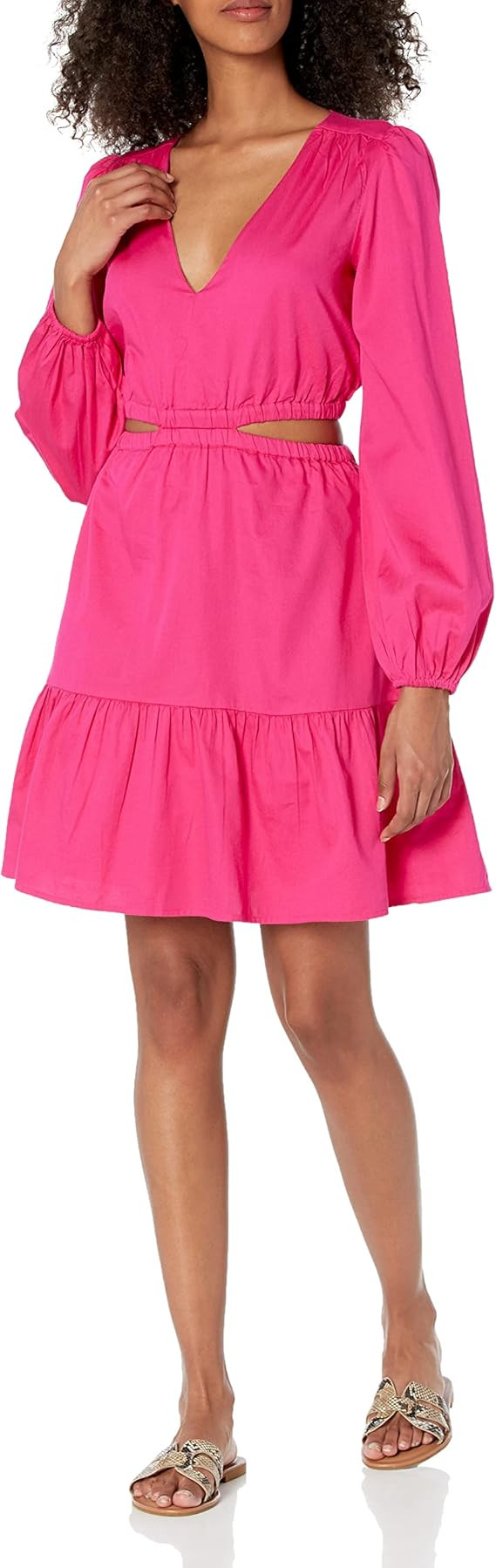 The Drop Women's Sita Short Cut-Out Cotton Sateen Dress | Amazon (US)