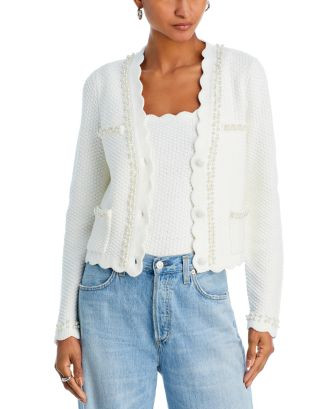 Faux Pearl Embellished Cardigan - Exclusive | Bloomingdale's (US)