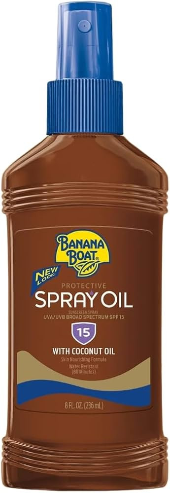 Banana Boat Sunscreen Tanning Oil Spray, SPF 15, 240 mL | Amazon (CA)