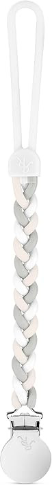 Ryan & Rose Cutie Clip Braiden Pacifier Clip - Braided Silicone (Sandbox) | Amazon (US)