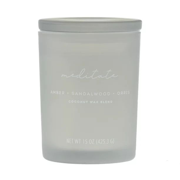 15oz Scented 2-wick Spa Candle - Meditate (AMBER + SANDALWOOD + ORRIS) - Walmart.com | Walmart (US)