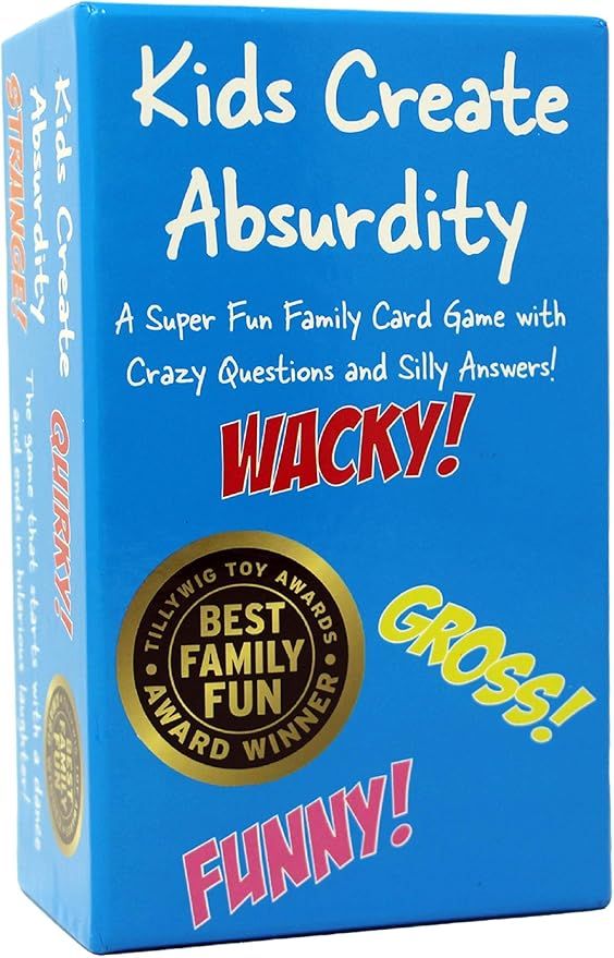 Kids Create Absurdity: Laugh Until You Cry- Funny Card Game for Kids Family Game Night- A Fill in... | Amazon (US)