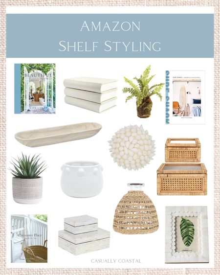 Need a few items to refresh those shelves? These are all neutral pieces that will create a calming aesthetic, but with plenty of texture to add interest!

-
coastal home, home decor, coastal styling, home accessories, amazon decor, amazon home decor, shelf styling, shelf decor, bowl filler, wood bowls, rattan vases, decorative boxes, rattan boxes, woven boxes, picture frames, 4x6 picture frames, white planters, white pot, coastal coffee table books, neutral books, faux plants

#LTKunder100 #LTKhome #LTKFind