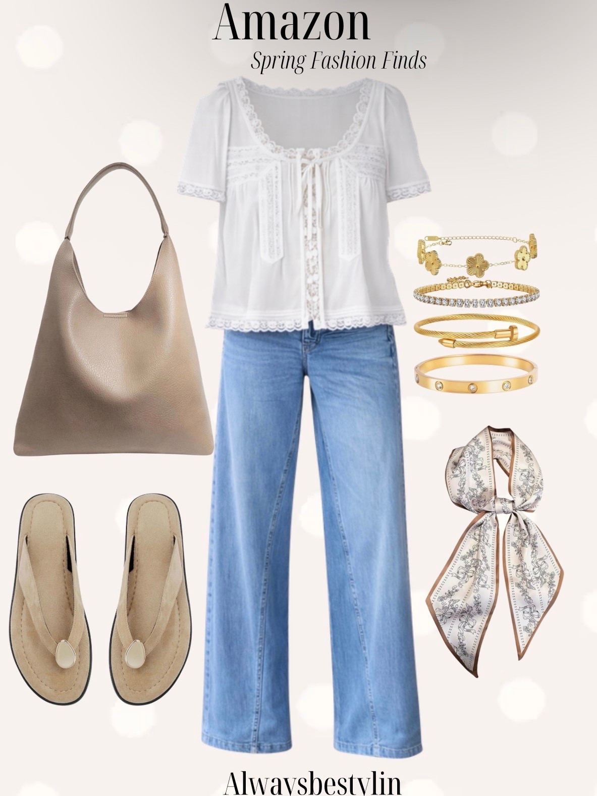 Easy Amazon outfit finds 🤍
A lightweight blouse, relaxed denim, and neutral accessories make the perfect everyday look. Simple pieces you can mix and match all season.


#amazonfashion
#amazonfinds
#amazonoutfits
#casualoutfit
#neutralstyle
#ltkstyle
#everydayoutfit
#affordablefashion

#LTKootd #LTKSeasonal #LTKSaleAlert