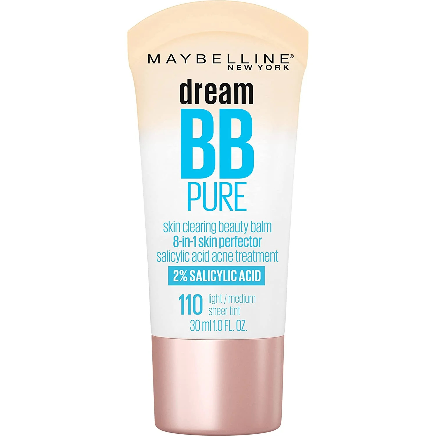 Maybelline Dream Pure Skin Clearing BB Cream, 8-in-1 Skin Perfecting Beauty Balm With 2% Salicyli... | Walmart (US)