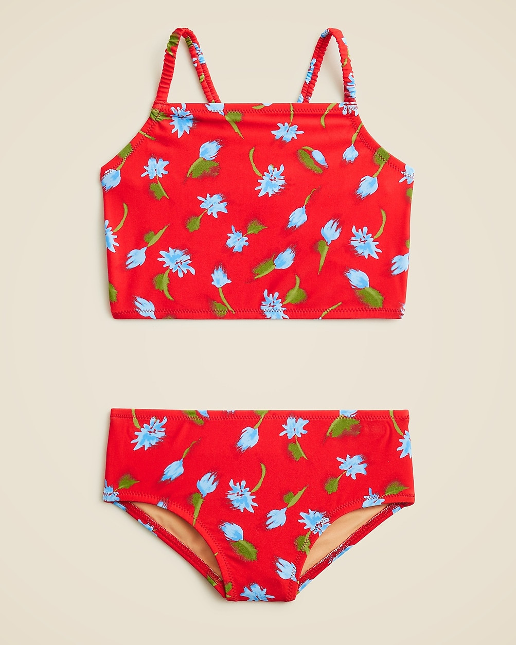 Girls' ruched-strap two-piece swimsuit | J. Crew US