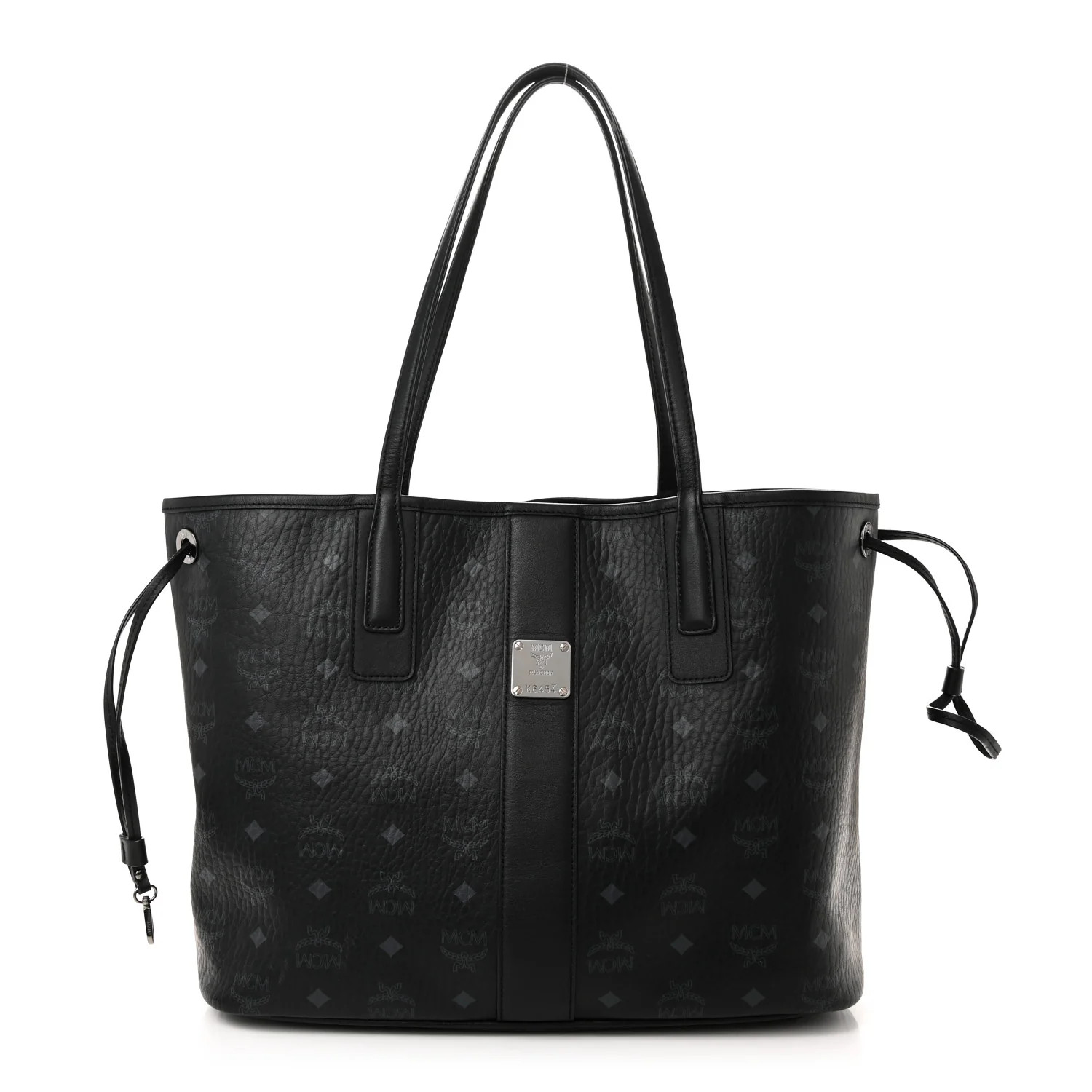 Visetos Medium Liz Reversible Shopper Tote Black | FASHIONPHILE (US)