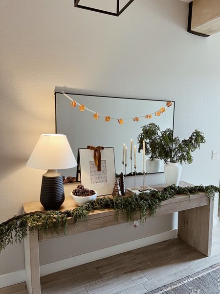 Cozy neutral Christmas entryway! 🤎

#LTKSeasonal #LTKhome #LTKHoliday