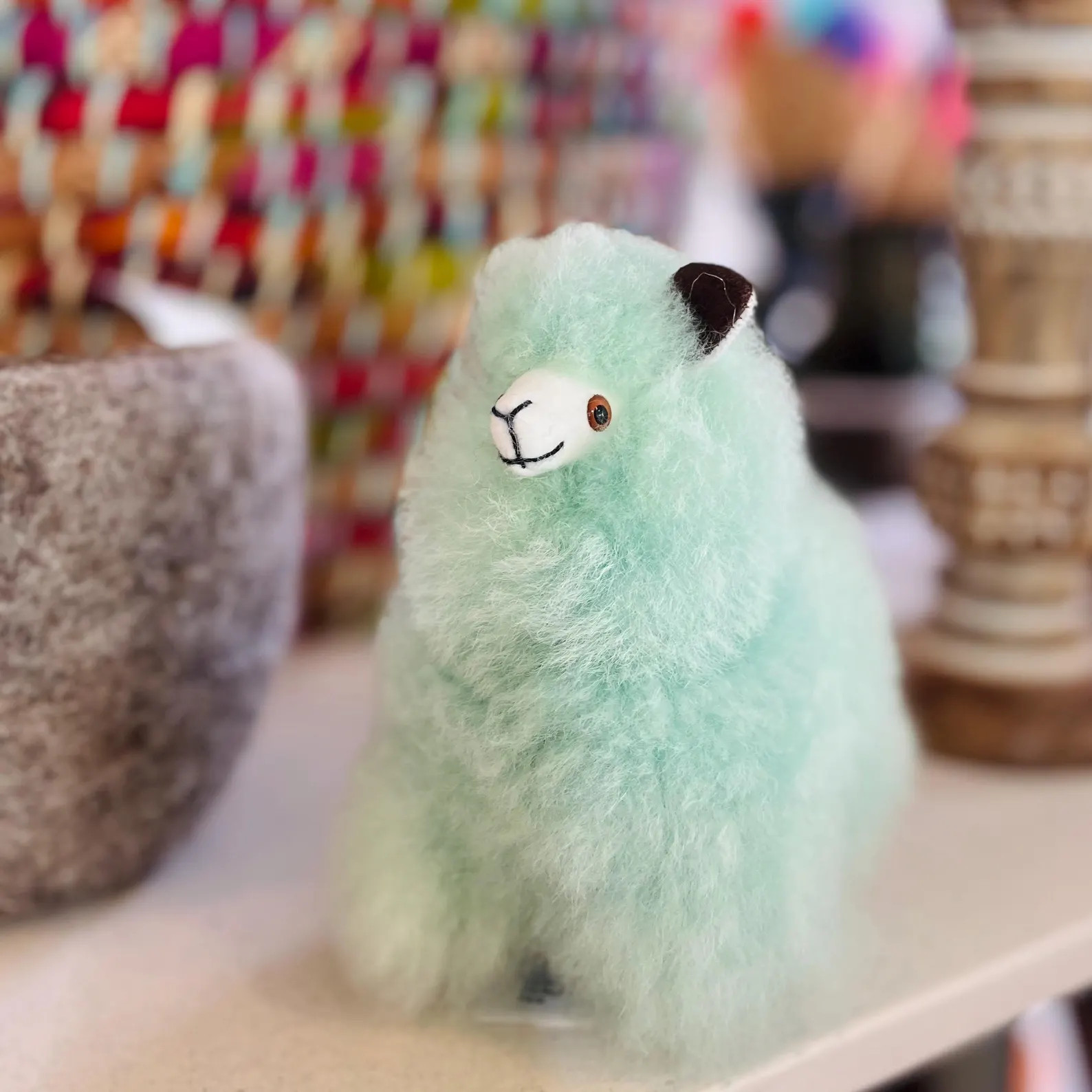 Mini Alpaca Stuffed Animal: Handmade Peruvian Llama Fur Plushie (6") - Etsy | Etsy (US)