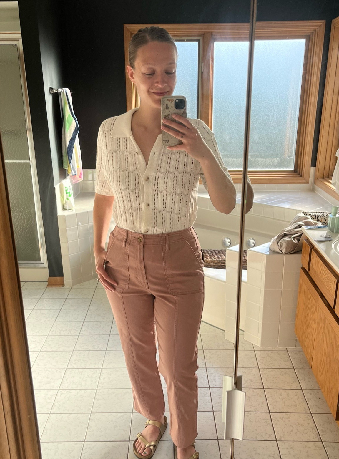 Super comfy summer fits ✨

I recently was reminded how ridiculously affordable JCPenney is and ended up finding these gems. This shirt is one that Cass has as well and is so versatile. Tuck it in for a femme look or keep it untucked or unbuttoned for a more masc style. These pants are size 6 and insanely stretchy, which is a must for me, I’m all about comfort. They come in several different cuts and colors as well. 



#LTKsalealert #LTKstyletip #LTKworkwear