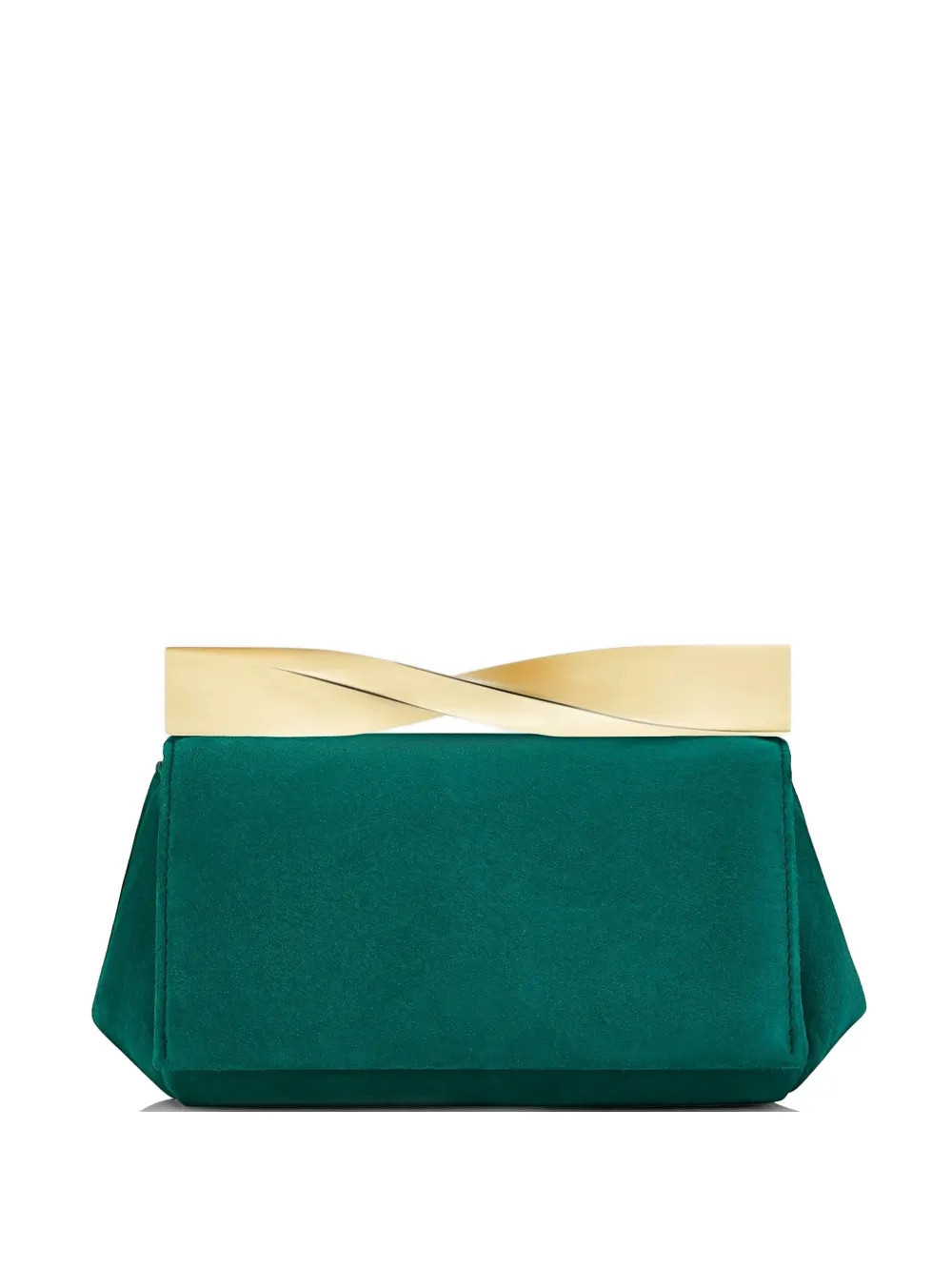 Aquazzura mini twist clutch bag - Green | Farfetch Global