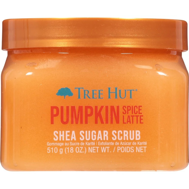 Tree Hut Pumpkin Spice Latte Shea Sugar Exfoliating & Hydrating Body Scrub, 18 oz. | Walmart (US)