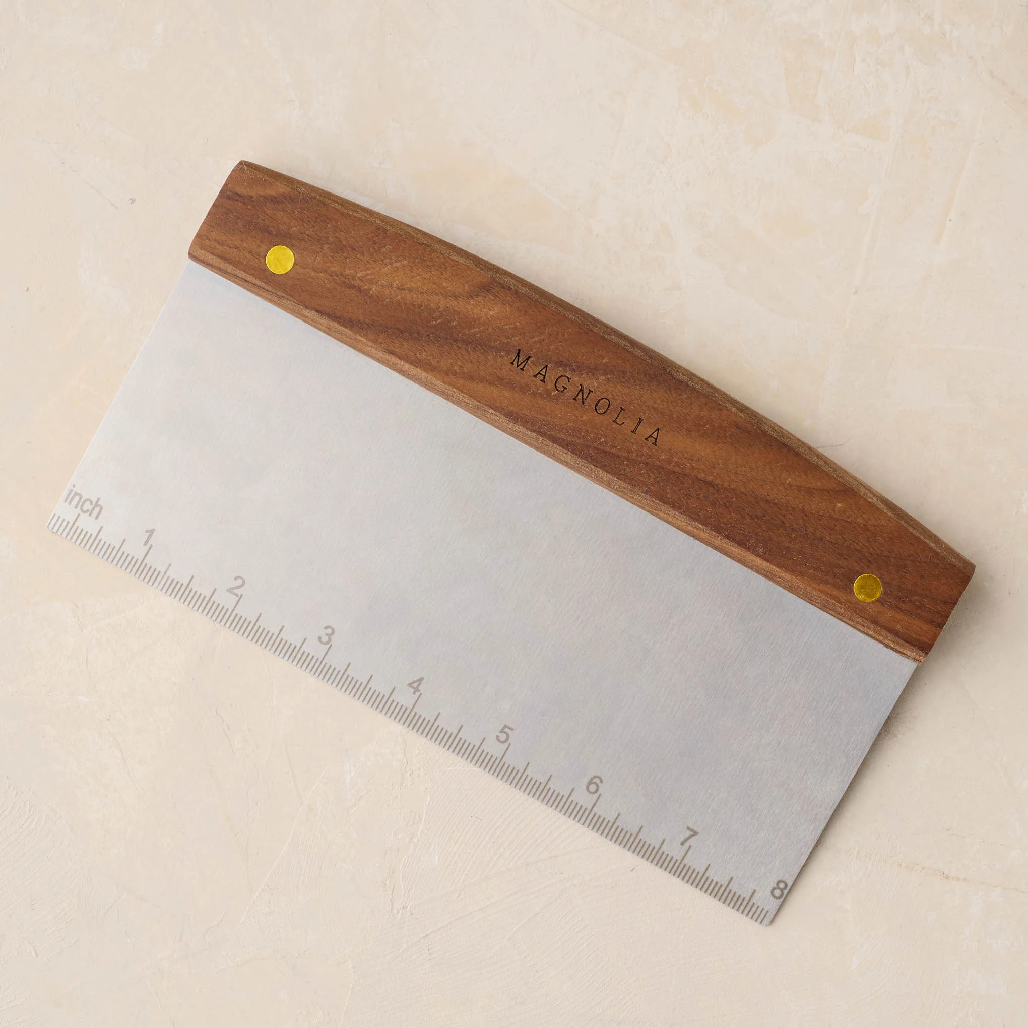 Gristmill Collection Bench Scraper with Walnut Handle (Large) | Magnolia