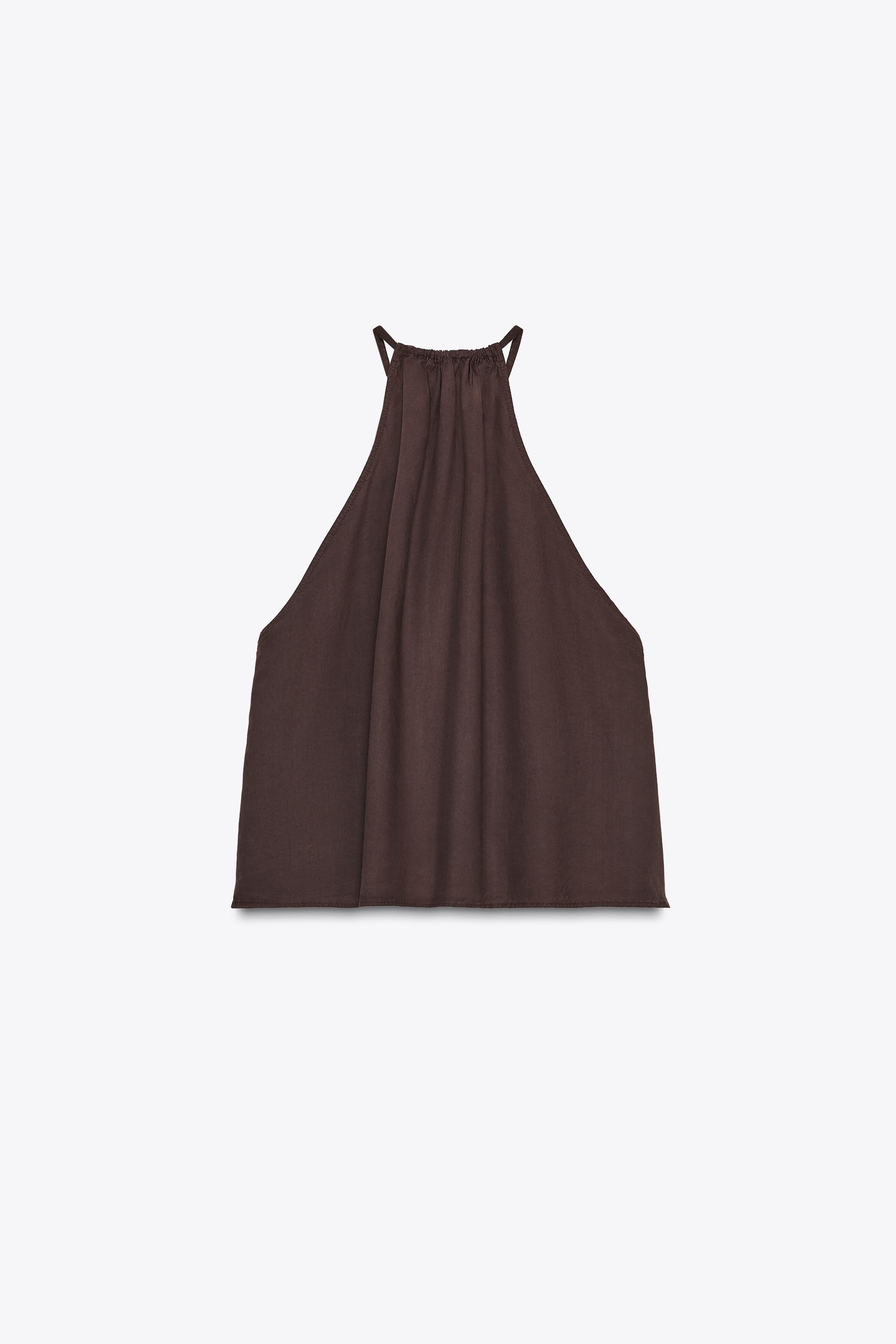 FLOWING HALTER TOP | Zara AU