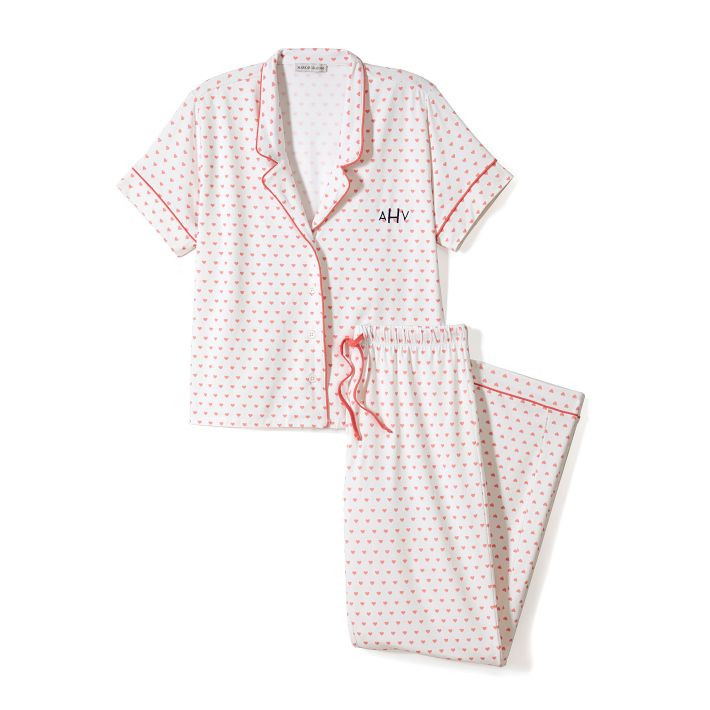 Hearts Short Sleeve Pajama Set | Mark and Graham | Mark and Graham