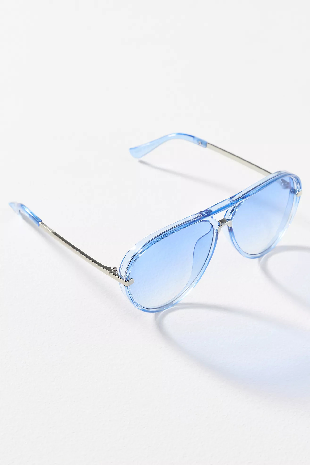 I-SEA Colored Translucent Aviator Sunglasses | Anthropologie (US)