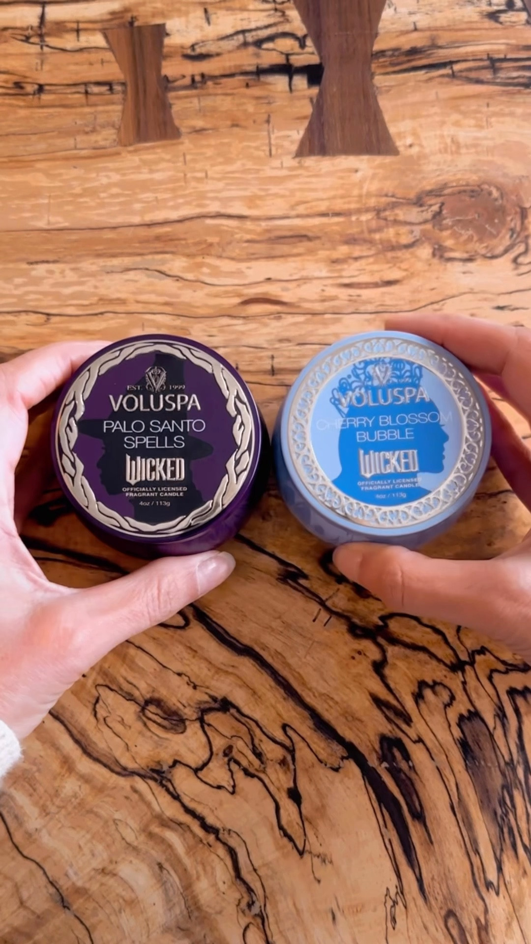 I saw these cute Wicked Voluspa mini tin candles & knew I had to grab them for my (still) Wicked obsessed teen. They smell delightful & you can grab them on sale right now for 20% off with code HAPPY20 💫 

#LTKFindsUnder50 #LTKSaleAlert #LTKGiftGuide